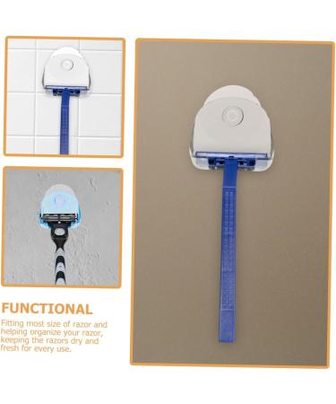 Beaupretty 10-Piece Hanging Shells for Razor Holders - Ideal Shower Storage for Men | Durable Plastic Suction Cup Hooks - Buy Online on GoSupps.com