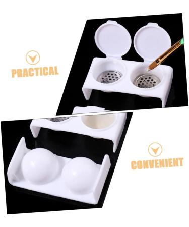HAPINARY Nail Art Brush Cup Tools Dappen Dish for Nails Nail Soaking Bowl Monomer Holder Nail Bowl for Soaking Nail Monomer Dish Dapping Dish for Nails Wash Pen Various Acrylic - Buy Online on GoSupps.com