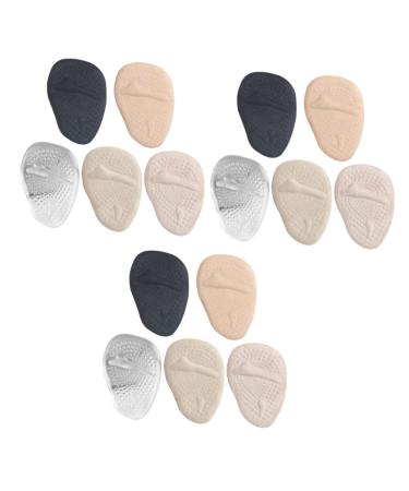NOLITOY 15 Pairs Half Size Pad Metatarsal Pad Forefoot Pads Fore Foot Pads Fore Foot Inserts Fore Shoe Pads Half Insoles Foot Cushion Fore Foot Cushions Shoe Filler