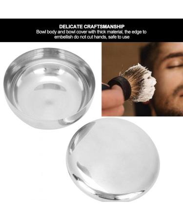 FILFEEL Stainless Steel Shaving Bowl with Lid | Ideal for Shaving Soap & Rich Lather (304 Stainless Steel) - Premium Quality & Durability - Buy Online on GoSupps.com