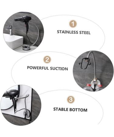 FOMIYES Hair Dryer Stand Hair Dryer Holder Hair Dryer Bracket Hair Dryer Storage Holder Pet to Rotate Shelf - Buy Online on GoSupps.com