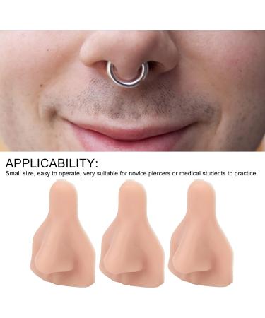 ZJchao Soft Silicone Nose Model - 3PCS Reusable Flexible 3D Nose for Jewelry Display & Teaching Tool - Buy Online on GoSupps.com
