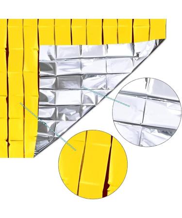 Multifunctional Rescue Blanket - Waterproof & Windproof Thermal Blanket for Hiking Camping & Skiing | Gold & Silver 160x210cm - Buy Online on GoSupps.com
