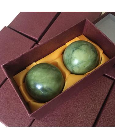 Jade Massage Balls - Hand Health & Stress Relief Set | 2pcs Baoding Balls for Exercise & Therapy - Buy Online on GoSupps.com