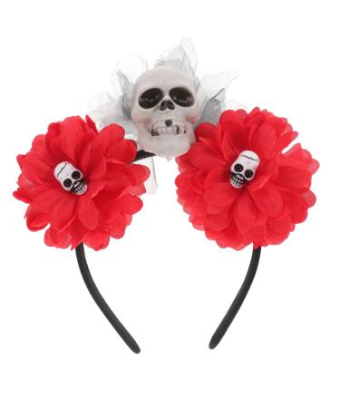 minkissy Hair Ties Headbands Hair Bands for Adults Halloween Headband Carnival Hair Band Cosplay Headband Halloween Headpiece Halloween Hair Accessories Plastic Aldult Artificial Flower