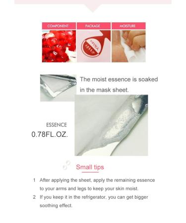 Farmstay Korean Pomegranate Anti-Aging Facial Mask Sheet - Pack of 10 | Boost Skin Elasticity & Even Skin Tone | International Shipping - Buy Online on GoSupps.com