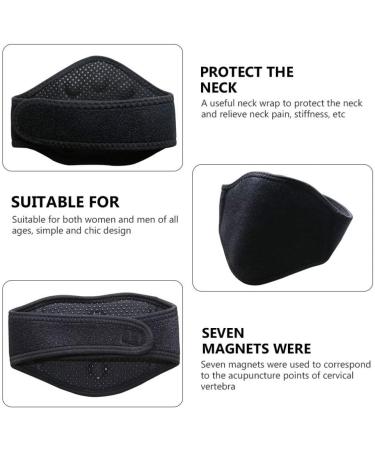 EXCEART Magnetic Self Heating Neck Wrap Support Brace for Pain Relief - Ideal for Neck Arthritis, Migraine, Headaches, Shoulders and Back - Buy Online on GoSupps.com