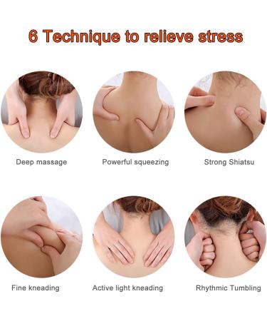 Back & Neck Massager - Breathable Massage Pillow for Neck Shoulders Back Legs & More | Electrical Neck Massage Devices (EU) - Buy Online on GoSupps.com