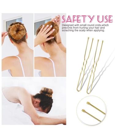 TsMADDTs U-Shaped Hair Pins - 100 Golden 2.75 Large Pins for Thick Hair & Bun - Ideal for Women & Girls - Buy Online on GoSupps.com