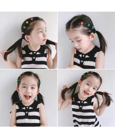 80PCS Flower Mini Hair Claw Clips for Baby Girls - Hair Accessories for School Kids & Teens - Buy Online on GoSupps.com