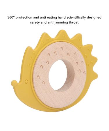 Wooden Silicone Teething Ring - Animal Shape Baby Chewing Ring for Newborns 0-12 Months - Buy Online on GoSupps.com
