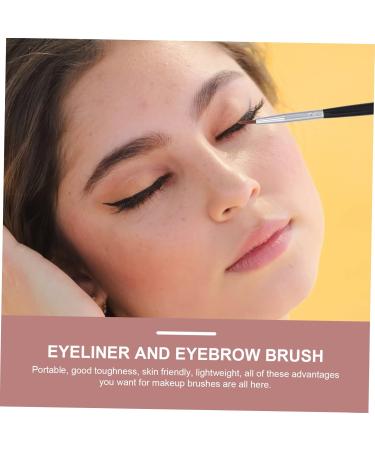 Baluue 6pcs Eyeliner Makeup Brush Eyebrow Brush Professional Makeup Brushes Black Rayon Wooden Handle - Buy Online on GoSupps.com