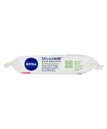 Nivea Micellar Skin Breathe Makeup Wipes - 25 Natural Fabric Towels for All Makeup Types | Gentle Facial Cleansing - Buy Online on GoSupps.com