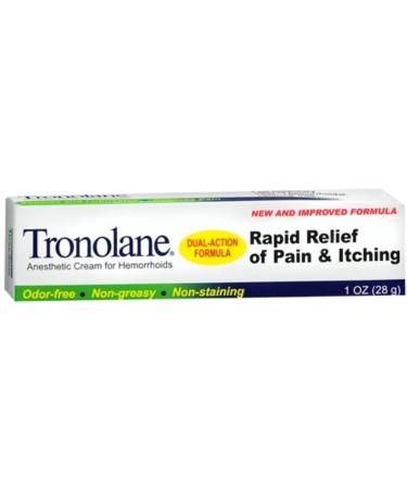 TRONOLANE Hemorrhoid Cream - 1 Oz.