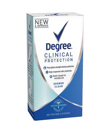 Degree Women Clinical Protection Anti-Perspirant Deodorant Shower Clean 1.70 oz (pack of 3)