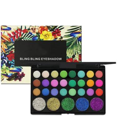 2 Colors Eyeshadow Palette Powder Longlasting Glitter Eyemakeup Cosmetic(#02) - Buy Online on GoSupps.com