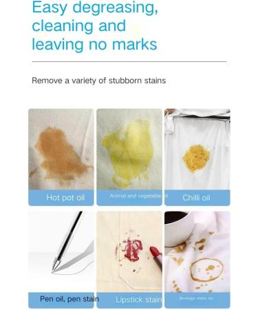 Garment Stubborn Stain Cleaner 200ML Active Enzymes for Clothes Cleaning White Shirt Guardian Stain Remover for Clothes (Color : 2pcs) - Buy Online on GoSupps.com