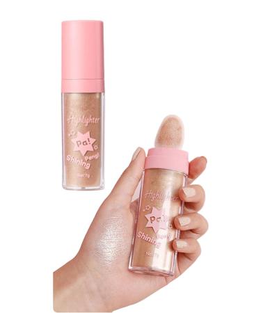 Highlighting and Finishing - Fairy Highlighter Natural Stereo Contour Collarbone Patting Powder Highlighting Makeup (04)