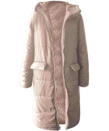 Hanxiulin Women's Fleece Plush Jacket - Warm Fluffy Zipper Sweater with Hood - Cozy Wool Cardigan for Winter - Buy Online on GoSupps.com