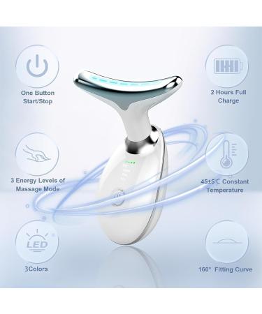 Neck Face Beauty Deviceevice Skin Care Facial Massager 3 in 1 Portable Face Massager for Skin Care Micro-Glow Facial Micro Glow Face Sculptor Micro Glow Facial Machine White - Buy Online on GoSupps.com