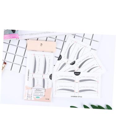 VINTORKY 2 Eyebrow Sticker Eyebrow Card Makeup Kit Eyebrow Shaping Stencils Simple White A607 Makeup Tools - Buy Online on GoSupps.com