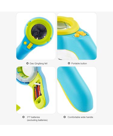 Magnifying Glass with Light - High Clarity Small Lighted - 8X Handheld Magnify Glasses with Observation Box for Close Work Reading Kids Elderly Kids Pochy - Buy Online on GoSupps.com