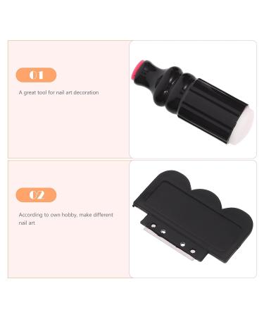 Frcolor 3 Piece Nail Stamp Set - 4 Design Stamp Scrapers | Nail Art Accessories for Creative Manicures - Buy Online on GoSupps.com