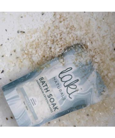 LAKI NATURALS Unscented Magnesium Flake Soak 8 OZ - 100% Natural Soothing Bath Soak - Buy Online on GoSupps.com