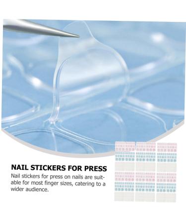 Housoutil 30 Sheets sticker nail press on glue glue nail stickers nail press on stickers press on nail glue Label Adhesive sheet false nail glue nail glue tabs false nails manicure - Buy Online on GoSupps.com