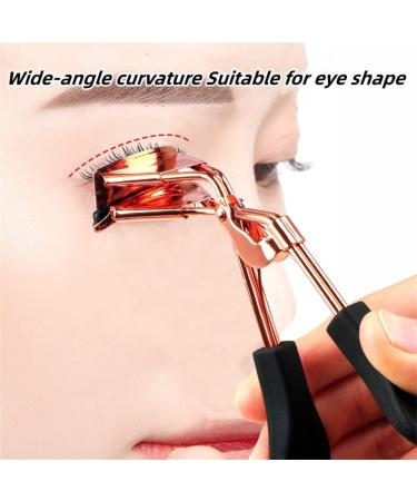 Premium Eyelash Curler with Refill Pads & Stainless Steel Comb - False Eyelash Applicator Tool & Tweezers | International Shipping - Buy Online on GoSupps.com