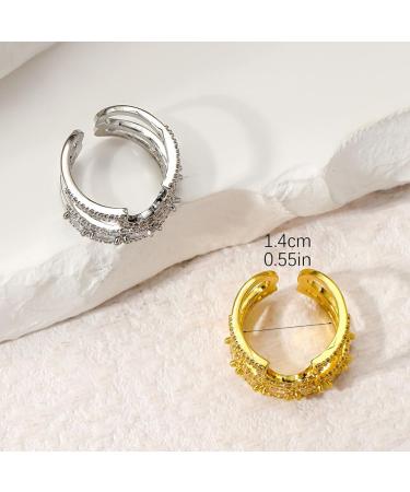 eexuujkl Fashionable Women S Copper Ring For Various Occasions Nail Rings Are Made Of Electroplated Copper Rings For Women Luxury 01goldenKY1731 - Buy Online on GoSupps.com