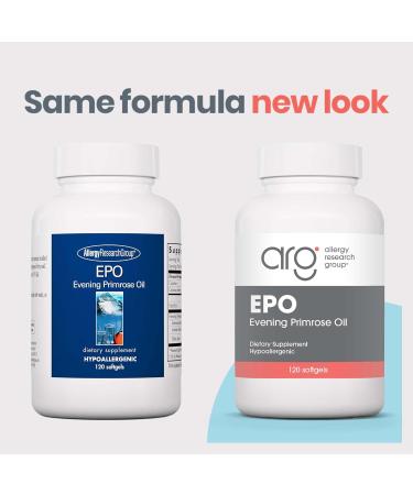Allergy Research Group EPO Evening Primrose Oil for Men & Women - 120 Softgels - Buy Online on GoSupps.com