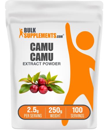 BulkSupplements.com Camu Camu Extract Powder - Superfood Supplement Herbal Supplement - Vegan & Gluten Free 2.5g per Serving 250g (8.8 oz) (Pack of 1) 8.82 Ounce (Pack of 1)