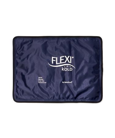 FlexiKold Gel Ice Pack (Standard Large: 10.5" x 14.5") Reusable Cold Pack for Injuries, Back Pain Relief, Migraine Relief Pad, After Surgery, Postpartum, Headache, Shoulder - 6300-COLD by NatraCure Large (Pack of 1)