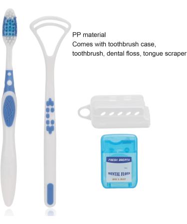 Complete Oral Care Set: Tongue Scraper Toothbrush Dental Silk for Adults & Kids | Effective Mouth Cleaner & Healthy Dental Hygiene - Buy Online on GoSupps.com