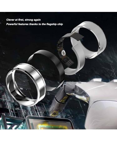 HCPZL Smart Rings for Men and Women Smart Ring Tracker BT5.1 Step Counting 5ATM Waterproof Smart Ring with APP for Android for iOS for TikTok Camera Remote (10#) 8# - Buy Online on GoSupps.com