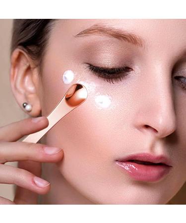 Metal Makeup Spatula Eye Cream Spatula Facial Massage Spatula Sticks | Stainless Steel Makeup Spatula Cosmetic Mixing Spatula Makeup Palette Spatula Metal Makeup Scoop Cosmetic Spatula Tool Rose Gold - Buy Online on GoSupps.com
