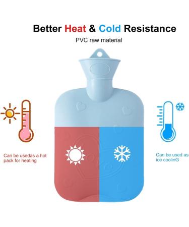 PEVSCO Portable Thickened Hot Water Bottle - Durable Love Design for Girls' Feet | International Shipping - Buy Online on GoSupps.com