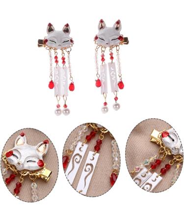 Beatifufu 1 Pair Fox Tassel Clip Dangle Tassel Hair Clip Alligator Hair Clips Chinese Tassel Hair Clip Women Tassel Hair Clip Chinese Tassel Hairpin Tassel Hairpin Tassel Barrette - Buy Online on GoSupps.com