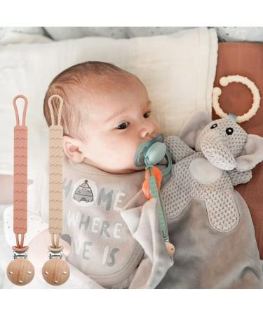 Silquet 2-Pack Pacifier Chain - Soft & Durable Baby Pacifier Clips for Boys & Girls (Green & Blue) - Buy Online on GoSupps.com