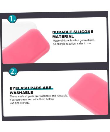 CALLARON 4pi ces Coussinets Silicone pour Cils Patchs Silicone Simples et Pratiques pour Pose Extensions de Cils - Buy Online on GoSupps.com