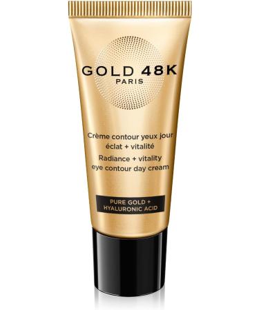 GOLD 48K - Radiance + Vitality Day Eye Cream - Pure Gold + Hyaluronic Acid - 15 mL - Buy Online on GoSupps.com