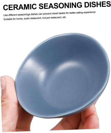 ABOOFAN 4 Pcs Ceramic Saucer Ramekins Dish Dishes Wasabi Dish Soy Dipping Plate Ketchup Bowl Vintage Plates Sauce Dipping Practical Snack Mini Ceramics Soy Sauce Vegetables Sushi re-usable 8.5X8X3cm Blue - Buy Online on GoSupps.com