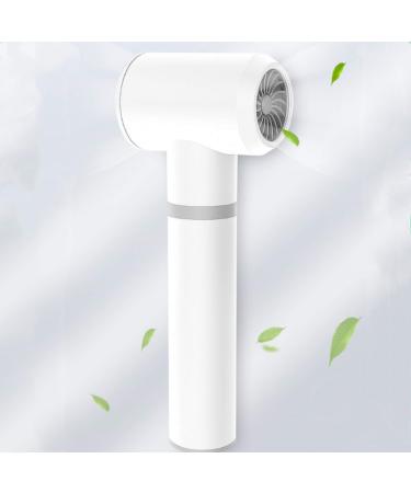 White Rechargeable Hair Dryer Portable Travel Blow Dryer Coldless Hairdryer Fast Charging 2600mAh Detachable Battery Gifts for Women/Mom