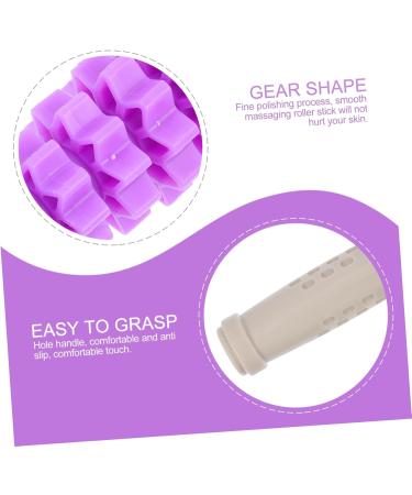 Healvian Yoga Massage Roller Stick | Deep Tissue Muscle Relief | International Shipping | 43.5x7cm Violet Steel Tube Magic Wand - Buy Online on GoSupps.com