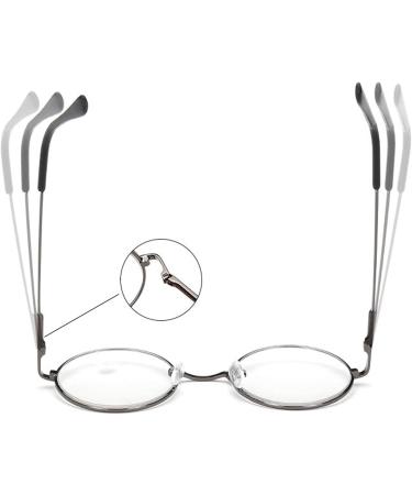 4 Pack Retro Round Reading Glasses for Men & Women - Metal Frame + Glasses Strap - 1.5 Diopters - Buy Online on GoSupps.com