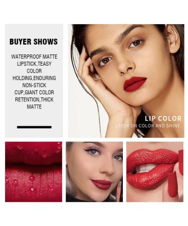 Korean Lip Gloss Mini Lip Tint Stain Set - Long Lasting & High Pigment - 5 Colors - Moisturizing Velvet Lip Tint - Matte Liquid Lipstick - 2 Fl Oz - Buy Online on GoSupps.com