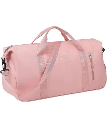 HOKEMP Gym Bag with Shoe Compartment - Pink XL Size Duffel Bag for Men and Women | Swim & Travel Tote Luggage - Buy Online on GoSupps.com