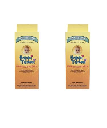 Happi Tummi Herbal Refill Pack - Relief for Infants and Babies with Colic, Gas, and Upset Tummies (2 Pack) 1 Count (Pack of 2)