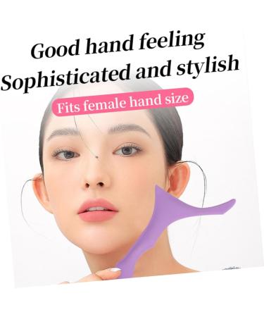 FOMIYES Eyebrow Stencils Brow Guide Stencil Brow Shaping Stencil Eyebrow Shaper Silicone Makeup Stencil Brow Guide Template Eyebrow Shaping Template Silica Gel Make up Blindfold Purple - Buy Online on GoSupps.com